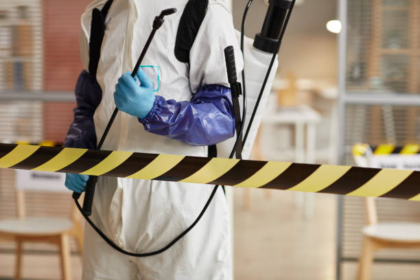 Professional Sewage Cleanup technician working in Lewisville, NC